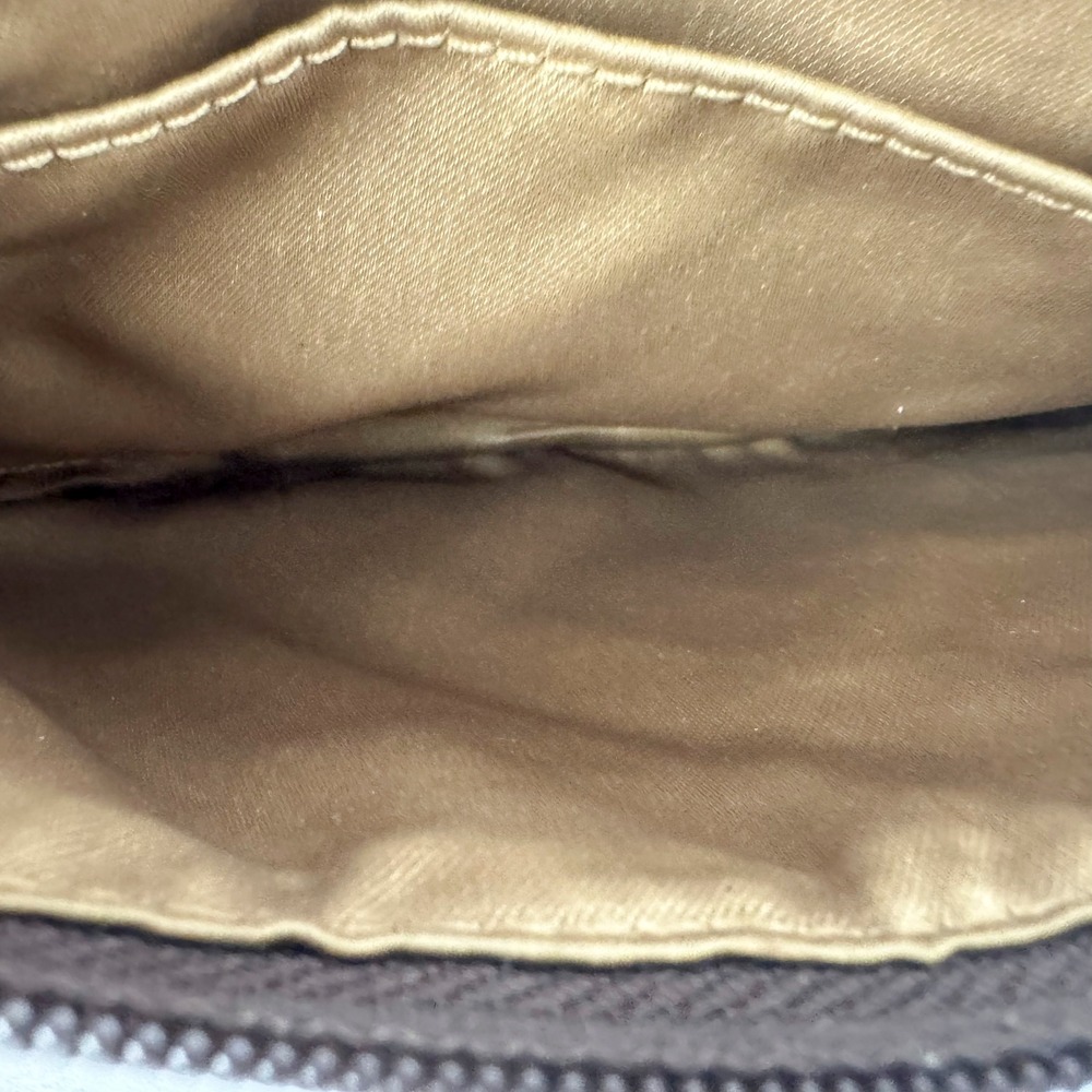 Coach Patchwork Signature C Wristlet Tan Brown Gold Metallic Boho Bag - Picture 1 of 5